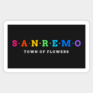 Sanremo, Italy. Sticker